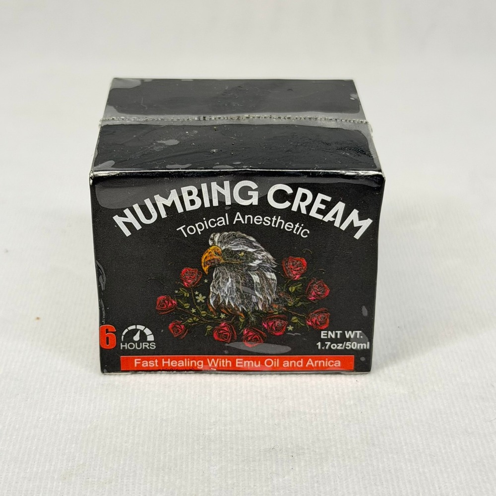 Topical Anesthetic Numbing Cream Tattoo Laser Piercing 1.7oz Sealed Exp 9/28